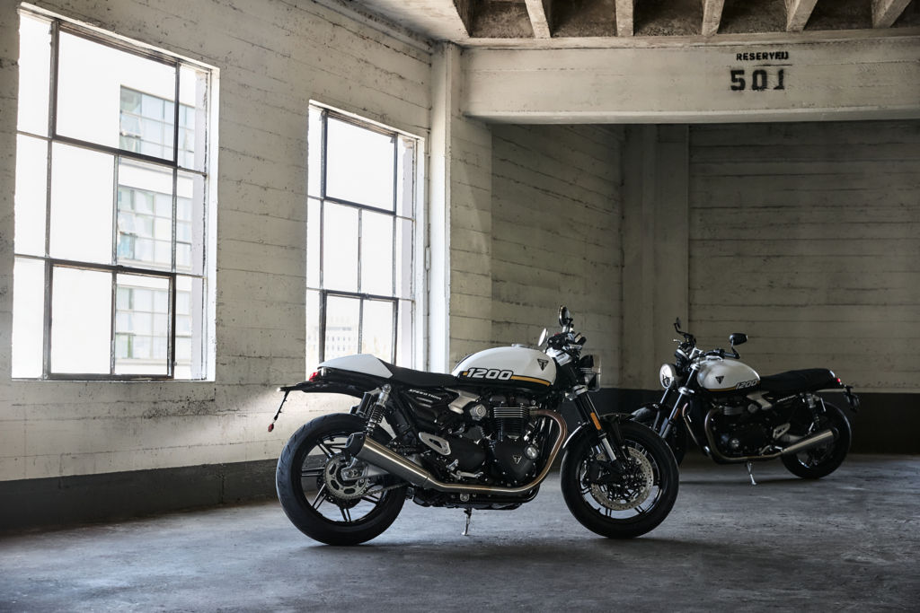 Speed Twin 1200 - אופנוע רטרו, מבט צד ופרופיל