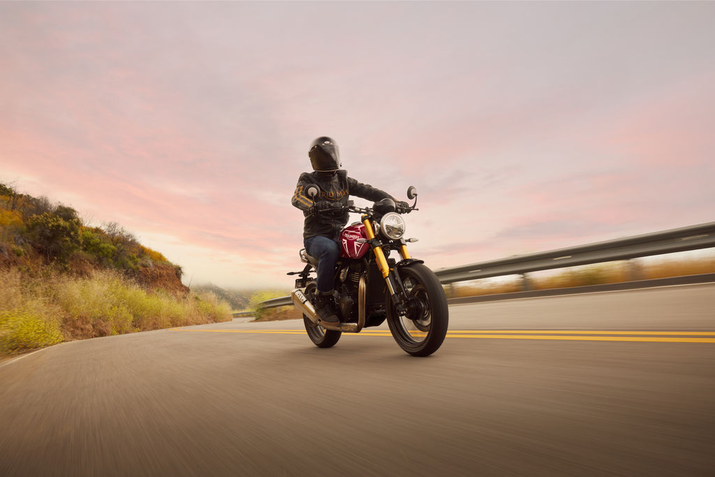 אופנוע רטרו 398 סמ״ק - Speed 400, מבט אחורי